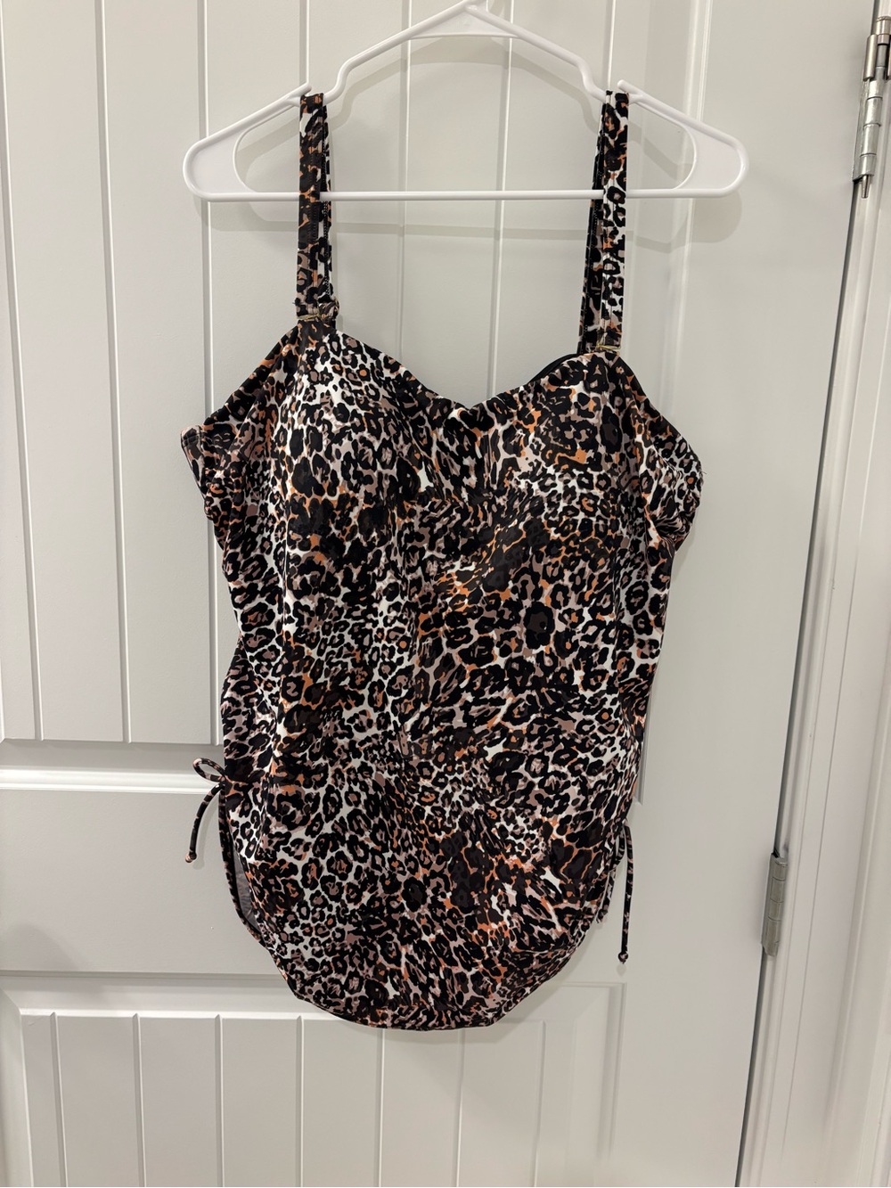 Swimsuits For All Kids Leopard Print One-Piece Swimsuit - Brown/Black/White